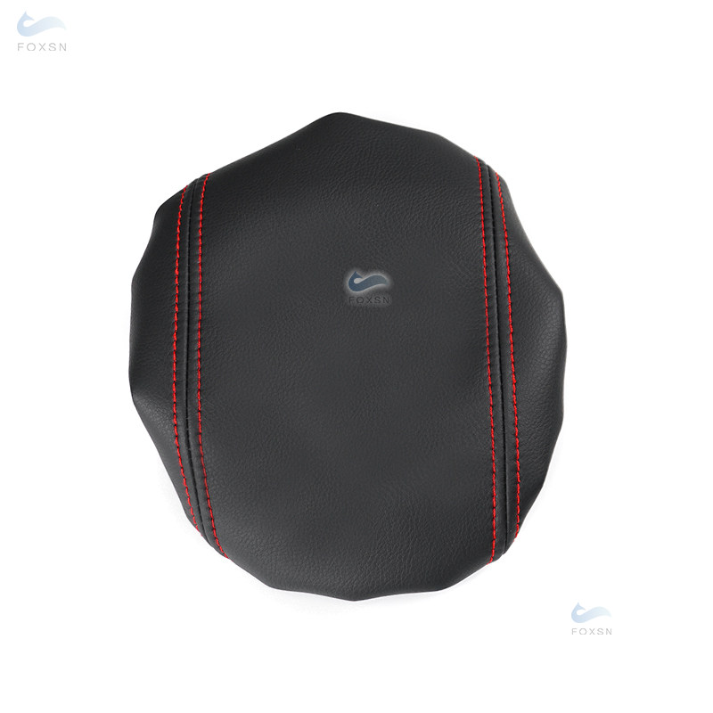 Zacht Leer Center Armsteun Cover Voor Ford Focus Auto Center Console Deksel Armsteun Doos Huid Cover sticker Trim: Black