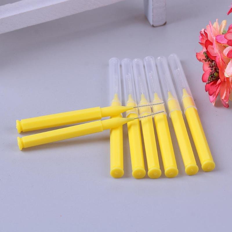 8/16/30PCS Push-pull Interdental Brush Orthodontic Dental Cleaning Brushes Adults Toothpick Dental Floss Interdental Brushes