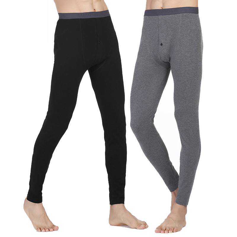 Men Cotton Leggings High-grade Long Underwear Autumn Winter Foundation Oversize Underwear
