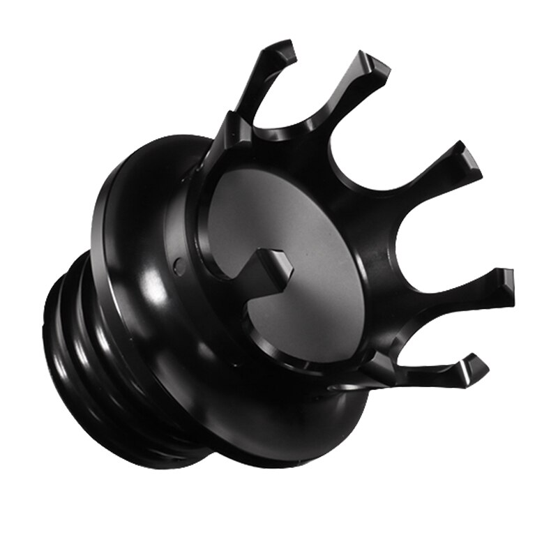 Motorcycle Gas Cap Crown Style CNC Flush Oil Fuel Tank Cap For Sportster 883 1200 Road King Dyna FLST 96