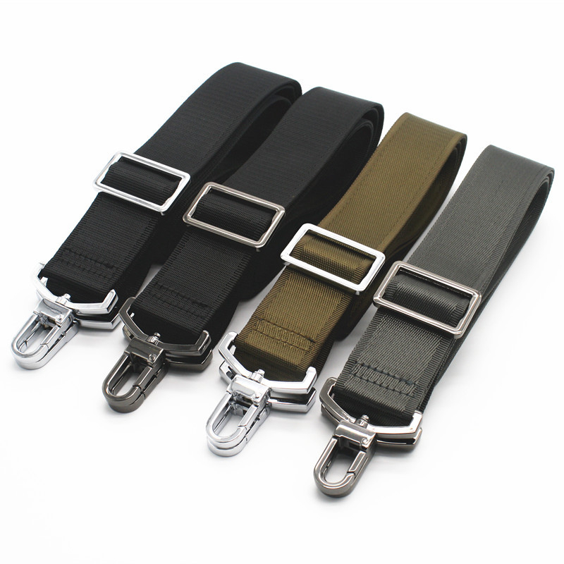 Black Nylon Bag Strap For Men Bags Strong Shoulder Strap Men Briefcase Laptop Bag Belt Length 150CM Bag Accessory