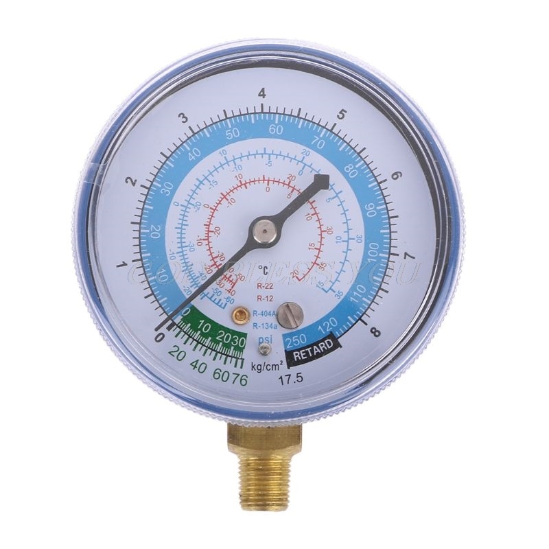 Neue Klimaanlage R410A R134A R22 Kältemittel Niedrigen Manometer PSI KPA Blau