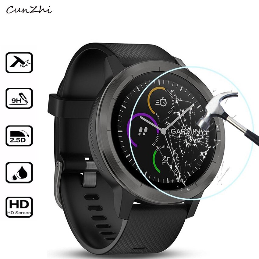 Voor Garmin Vivoactive3 Gehard Glas Screen Protector Film voor Garmin Vivoactive 3 Horloge Beschermende Glas film