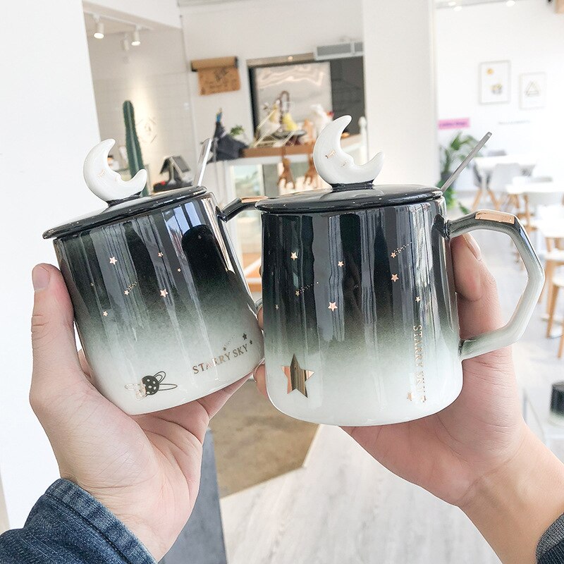 Licht Luxe Geschilderd Goud Keramische Mok, Koreaanse Stijl Roze Mokken, sakura Koffie Cup Creatieve Mokken Business Kantoor Cup Drinkware