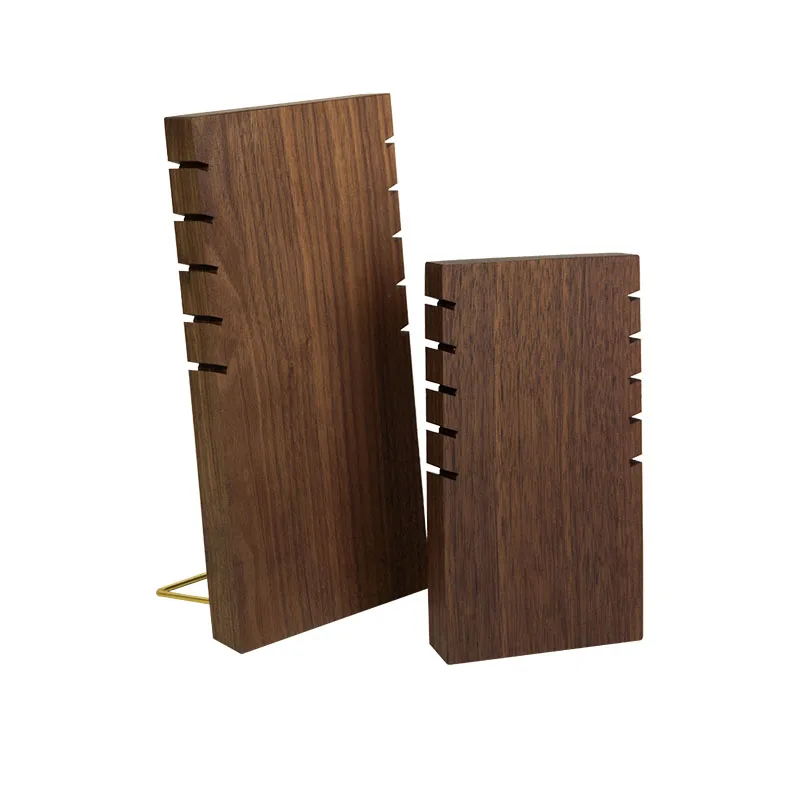 Walnut Jewelry Display Stand Necklace Display Stand Wooden Multiple Pendants Easel Showcase Display Holder for Necklaces: green