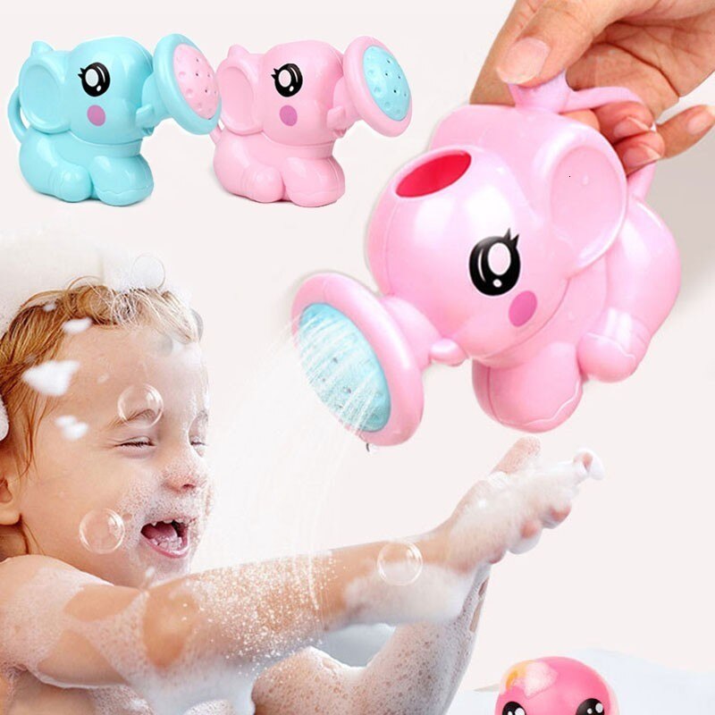 Baby tegneserie elefant brusebad kedel nyfødt barn brusebad shampoo kop baby brusebad vand ske ske bad baignoire baby bad sæde legetøj