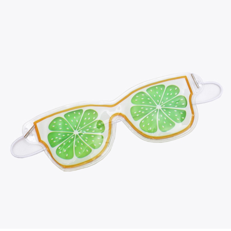 1PC kalt Kühlung Gel Auge Maske entspannend Eis Pack Goggle Augen Startseite Schutz Schlafen: Frucht Serie Grün