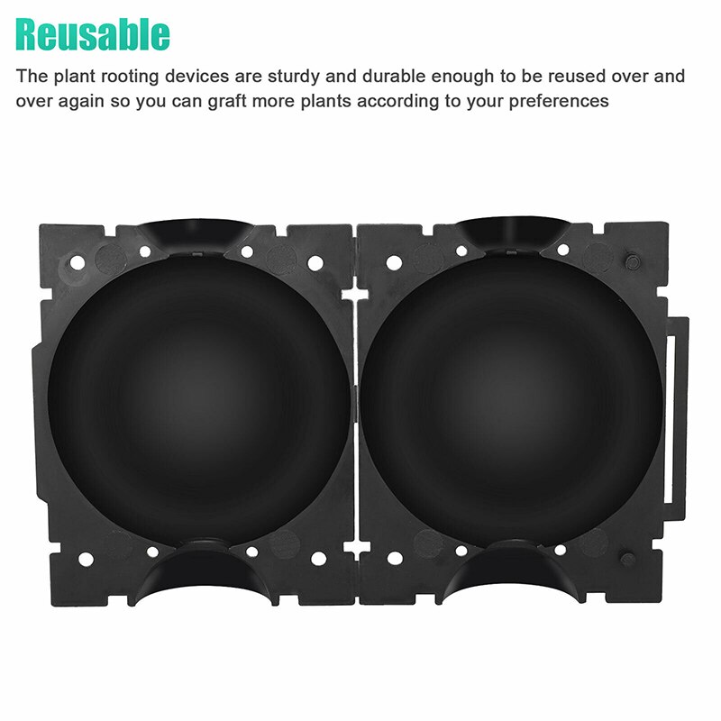 10 Stuks Plant Wroeten Hoge Druk Voortplanting Bal Graft Box Grow 5Cm Professionele Planten Wortel Groeiende Dozen Gereedschap