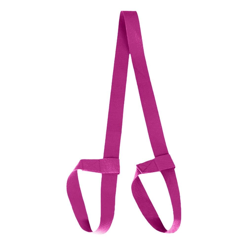 Yoga Mat Riem Riem Verstelbare Sport Sling Schouder Dragen Riem Oefening Stretch Fitness Elastische Yoga Riem: Bright Purple