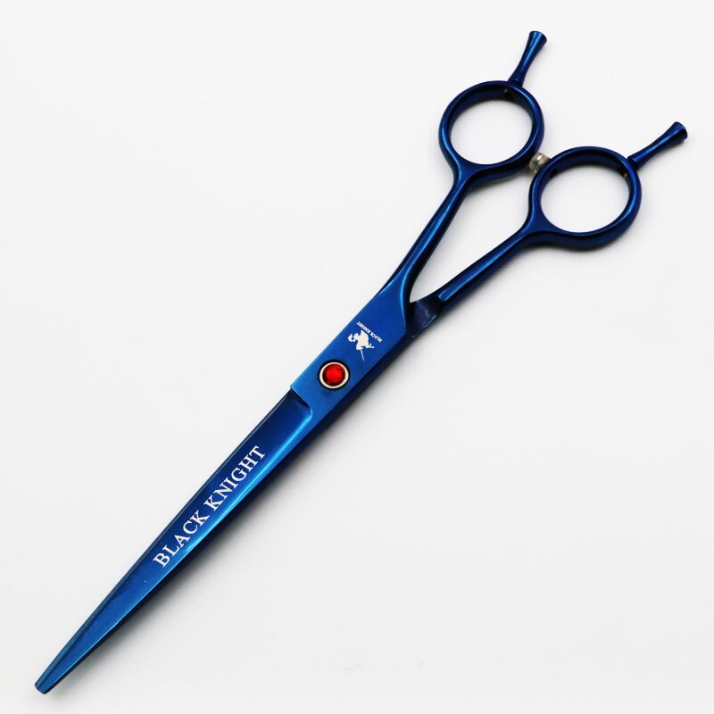 7 Inch Hairdressing Scissors Pet Grooming Scissors Barber Cutting Shears Blue style With comb Left/right hand use