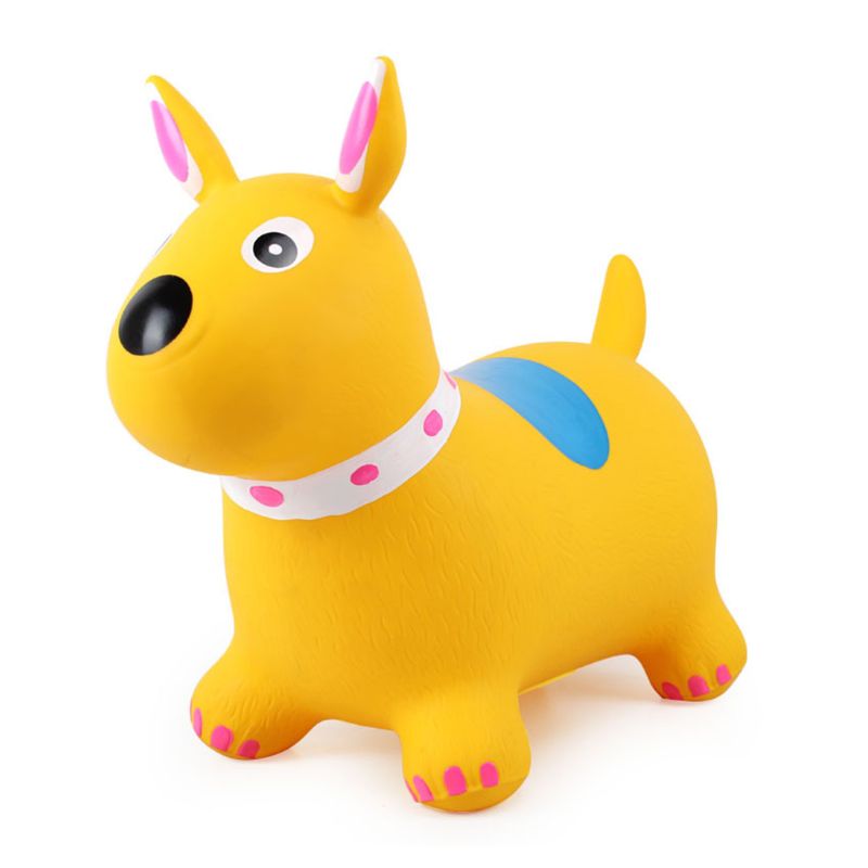 Opblaasbare Springen Puppy Inpany Bouncy Hond Hopper Stuiterende Dier Speelgoed voor Kinderen 72XC