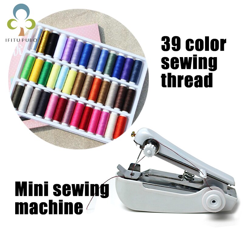 39Color sewing thread manual sewing machine mini sewing machine Portable sewing needle set sewing tools YJN: 1FRJ 39xian