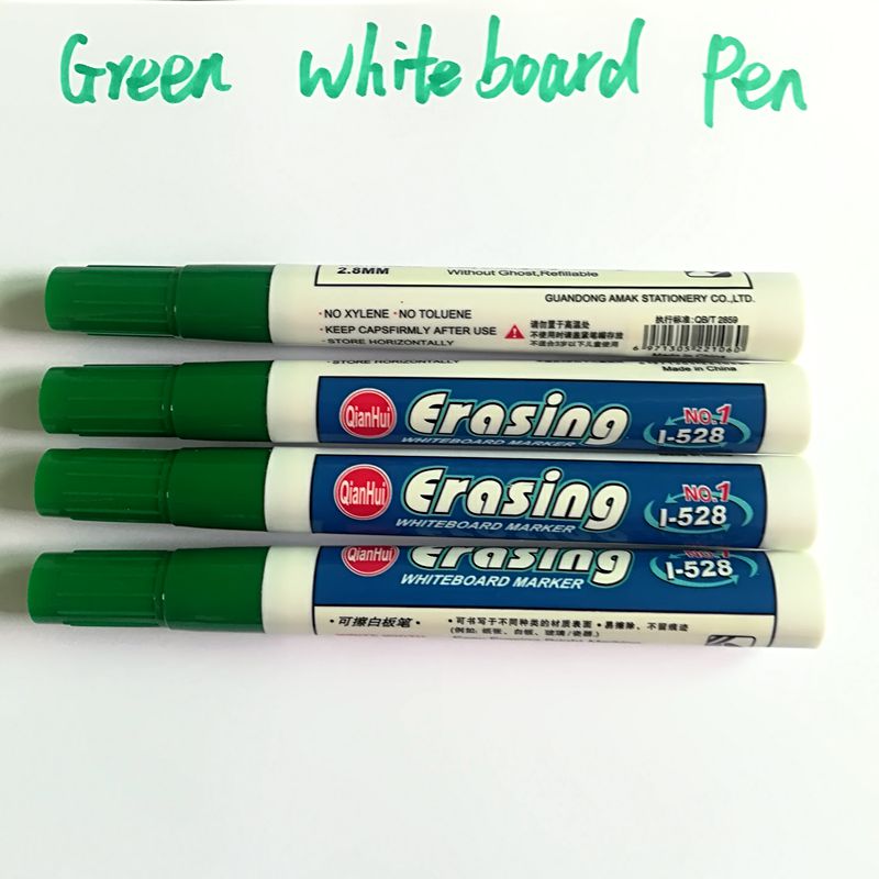 Groene Kleuren Grote Capaciteit Uitwisbare Whiteboard Marker Pen Milieuvriendelijke Whiteboard Pen Kantoor Schoolbenodigdheden