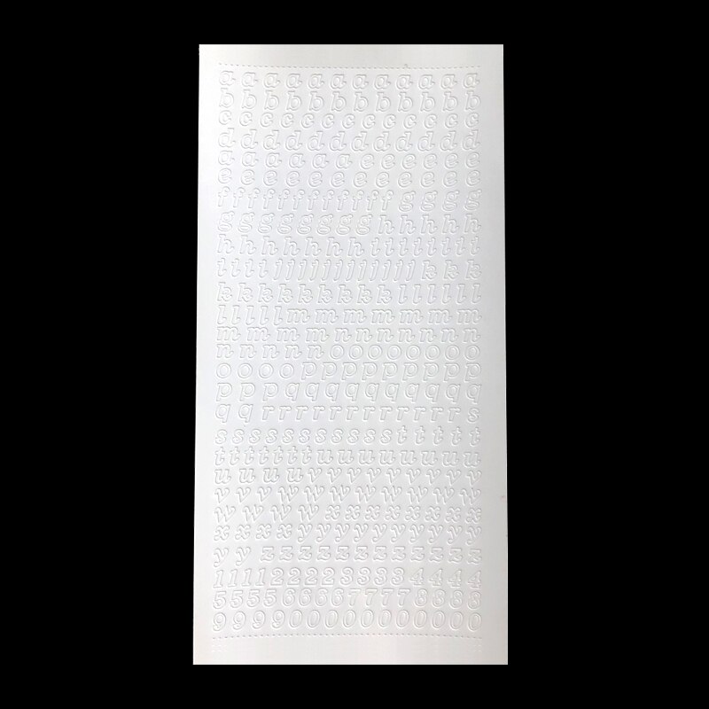Koreaanse Ins Bronzing Brief Aantal Deco Stickers Diy Idol Kaart Album Scrapbooking Dagboek Gelukkig Plan Esthetische Sticker Briefpapier: 3