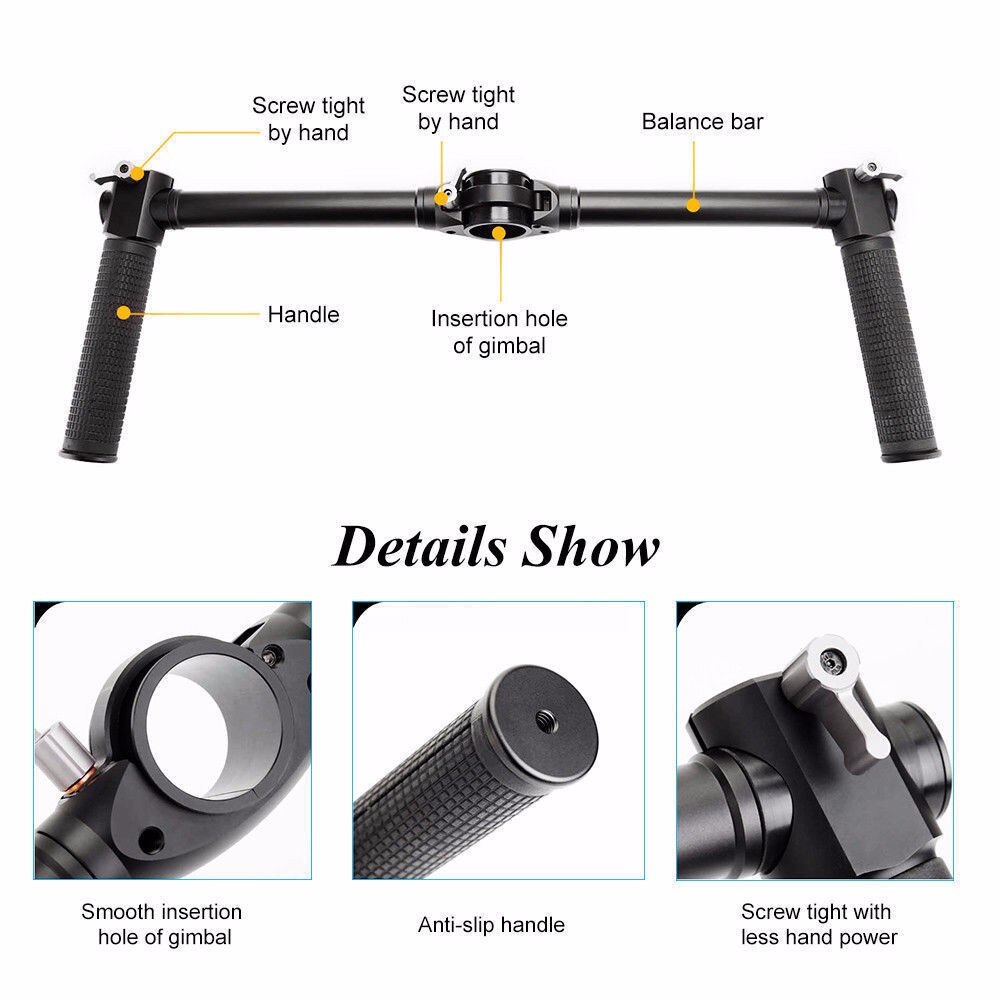 Zhiyun Dual Two-Handheld Grip for Zhiyun Crane Crane-M Gimbal Stabiliser ZHIYUN EH001 for Crane Plus
