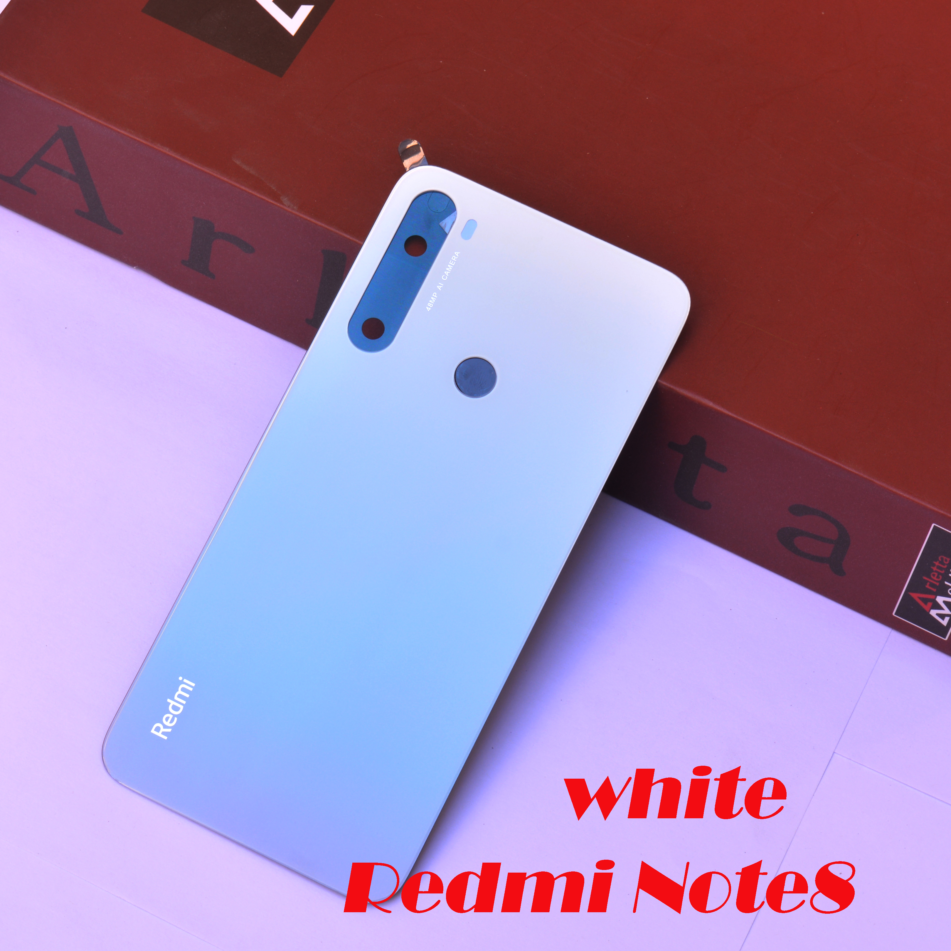 Para Redmi Note 8 Pro Note 7 proOriginal batería puerta cubierta trasera carcasa para Redmi Note8 Note7: Redmi Note8 White