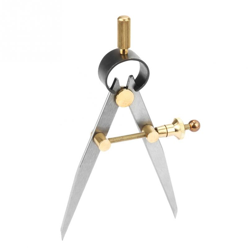 100mm Lederen Divider Roterende Scratch Leathercraft Kompas DIY Naaien Gereedschap