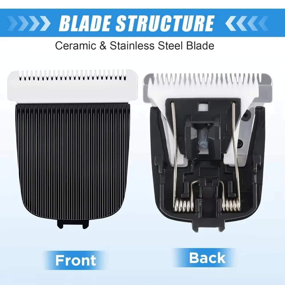 Replacement Blade for Clipper Blades Fit Compatible with Manscaped The Lawn Mower 4.0 3.0 2.0 Electric Groin Hair Trimmer