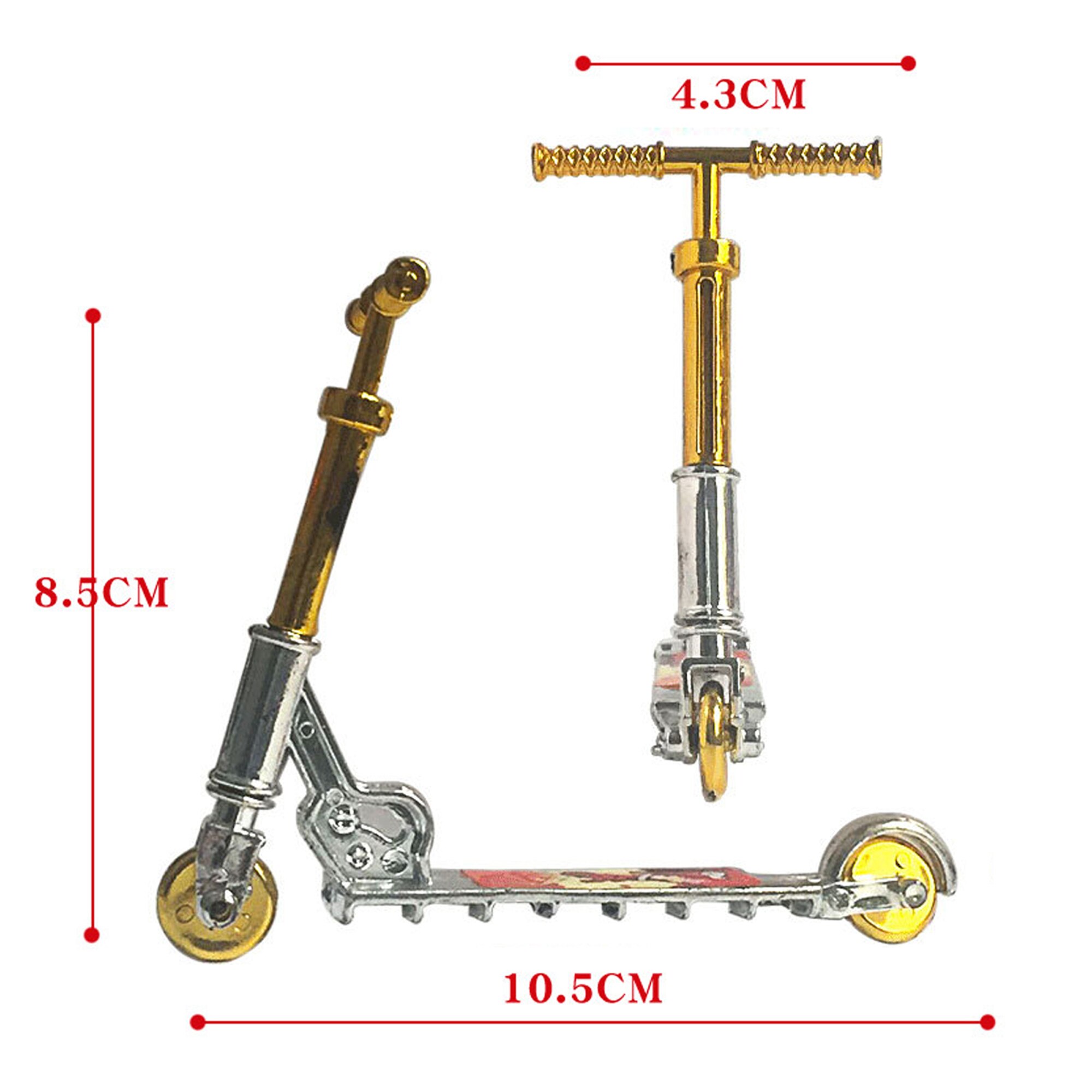 Vinger Fiets Skateboard Set, Lichtmetalen Tiny Verwijderbare Herconfigureerbare Model Educatief Speelgoed