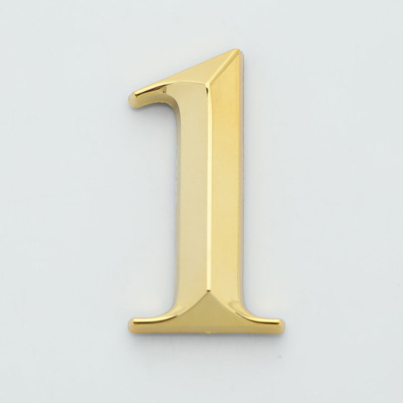 1 pz 3d oro autoadesivo numero di porta segno numero cifra appartamento Hotel ufficio porta indirizzo numero di strada adesivi targa segno: marina militare
