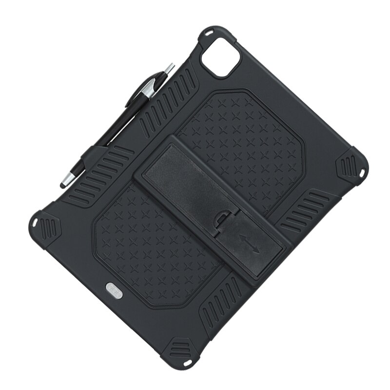 for iPad 11 PRO Tablet Case Upgraded Silicone Case Protective Case Anti-Fall with Tablet Stand and Capacitor Pen