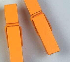 25mm/30mm/35mm/45mm/72mm træfarve /35mm farver spring træ klip tøjklemme håndværk ornament 1-50pc/ taske sort hvid tøj clips: 35mm orange 10pc