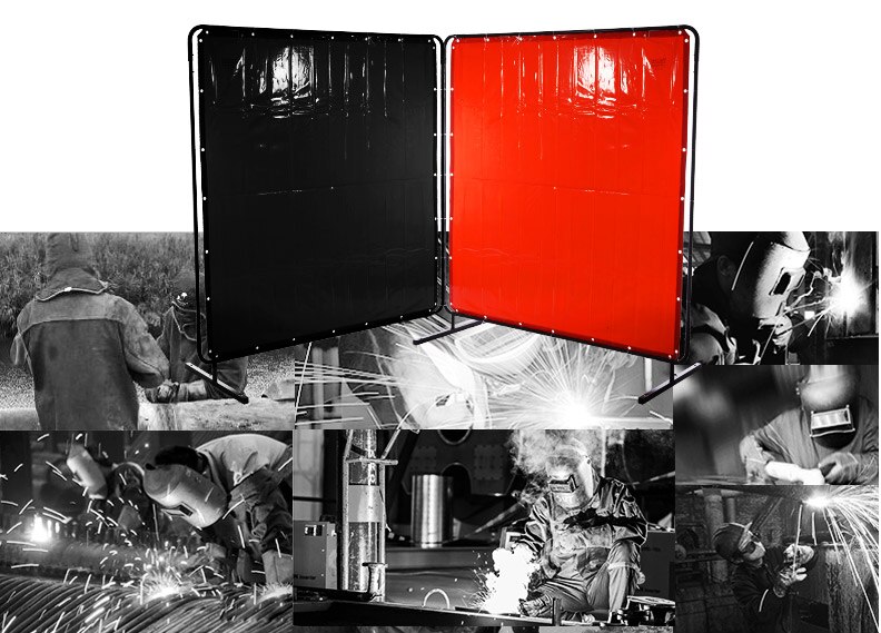 Fire Proof Flame Retardant Welding Blanket Welding Shield 1.74m*1.74m Anti UV Anti-UV Welding Screens Curtain
