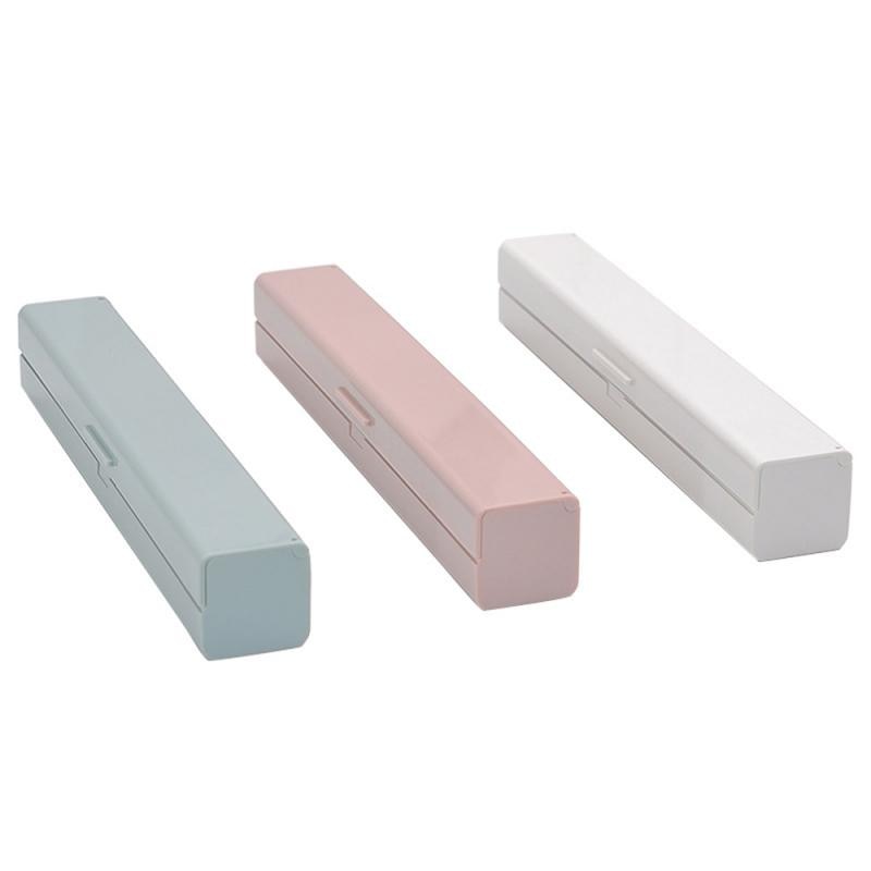 Preservative Film Cutters 1Pcs Cling Food Wrap Cutter Plastic Wrap Dispenser Storage Holder Simple Style Kitchen Accessories