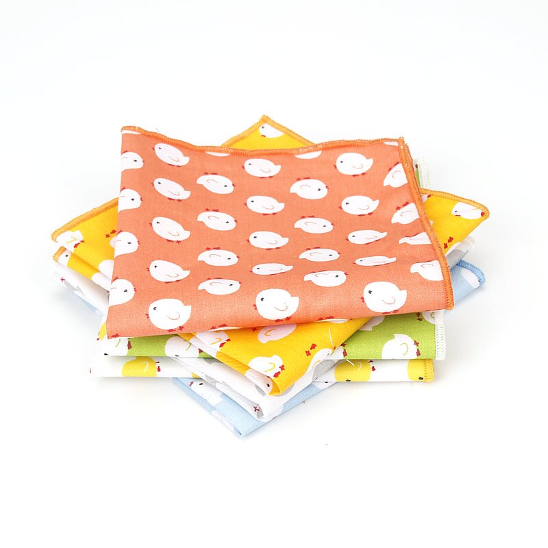 Merk heren katoenen zakdoek dierenprint pochet voor mannen bruiloft borst handdoek pakken zakdoeken 25*25cm
