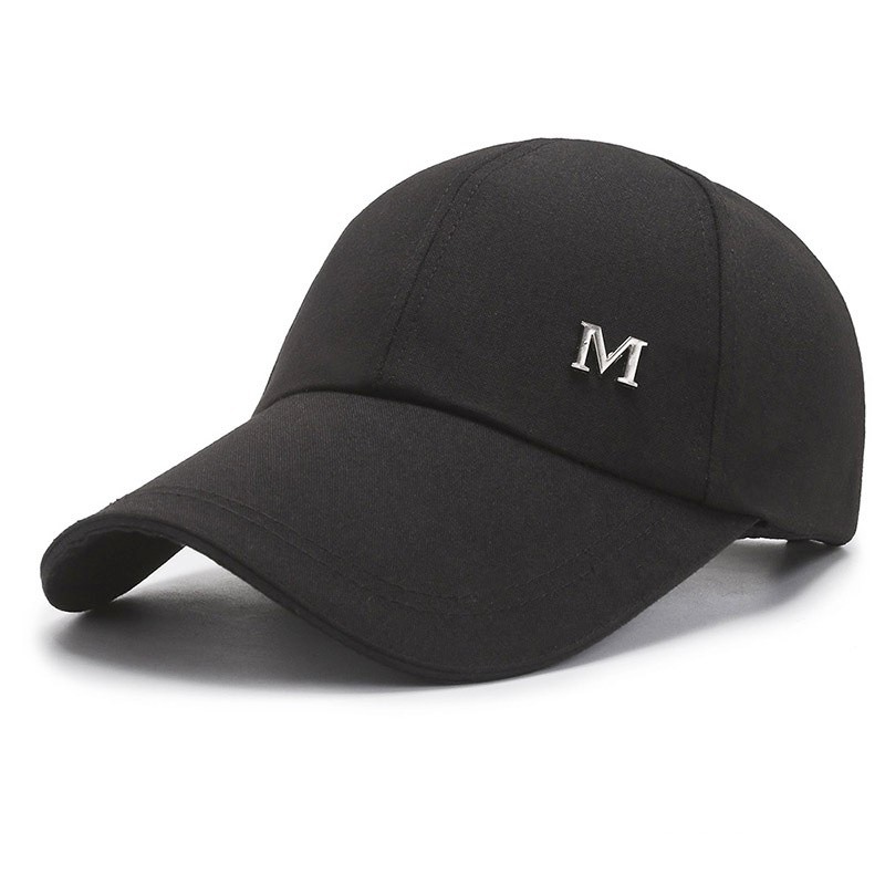 Gorras de béisbol de verano para hombres y mujeres, Snapback bordado de algodón, Hip-Hop, deporte, pesca, Golf, sombreros para el sol, gorras informales de ala larga con protección solar: Lavanda