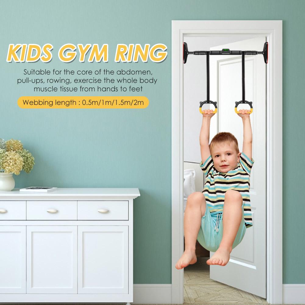 Kids Gymnastics Ring Adjustable Non-slip Children Gymn Ring For Kids And Exercise Lovers Abdomen Pull-ups Rowing Training