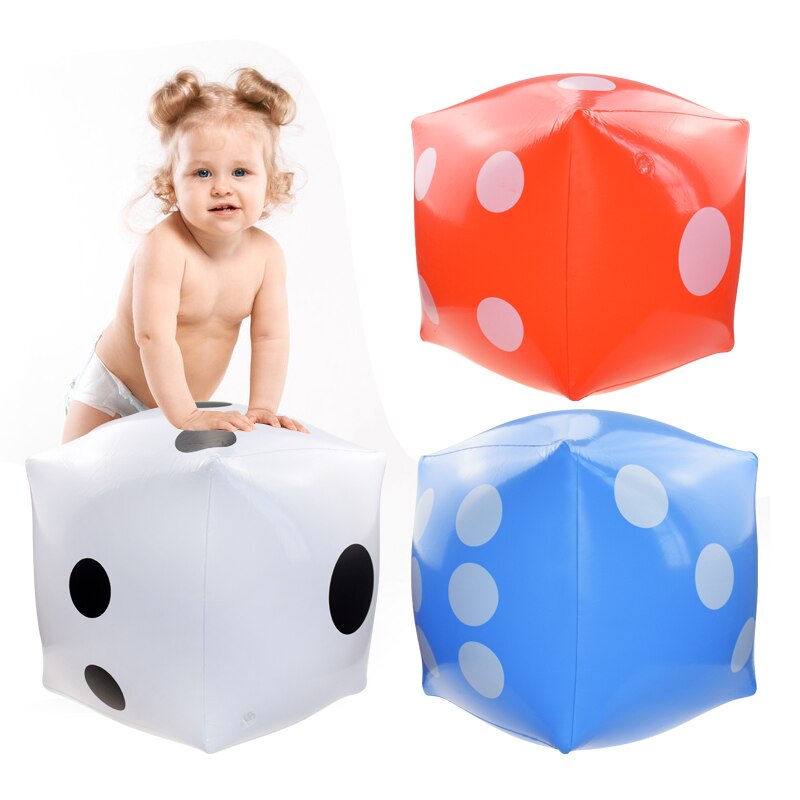 Inflatable Air Number Dice 30*30cm Funny Party Supplies Toys For Children Kids Adults Outdoor Game Play Cube