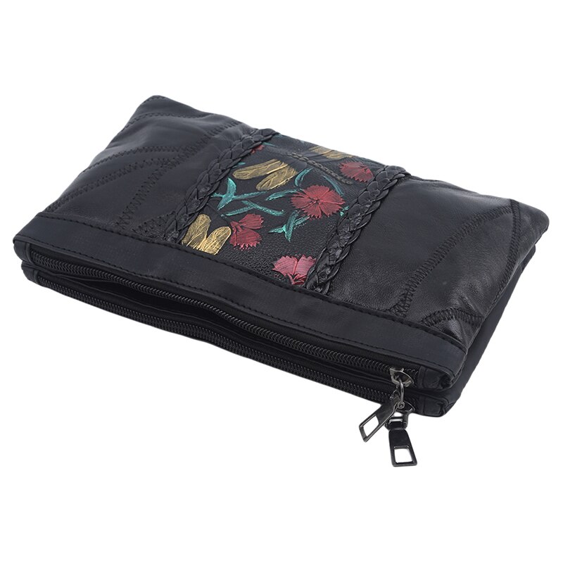 Vintage fleur rayure motif sacs de messager femmes soirée embrayage tissage PU cuir épaule fronde sac à main