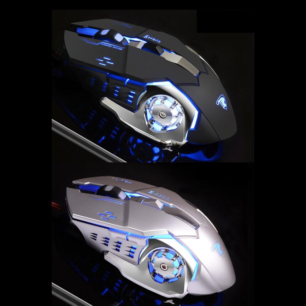 Gamer Gaming Mouse 3200DPI Adjustable Wired Optical LED Computer Mice USB Cable Silent Mouse for laptop PC
