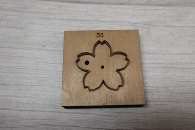 Japan Stahl Klinge Stahl Regel Stirbt schneiden für Leder Stichworte Geprägte Etikett Fünf Blütenblatt Blume Für Kleid Frauen Tasche Hand schlagen Werkzeug: sakura 50mm
