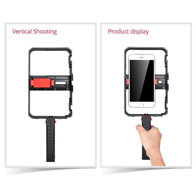 Video Camera Cage Stabilizer Film Making Rig For Cell Phone Handheld Bracket Stable Anti-vibration Handheld Shots Tool EM88