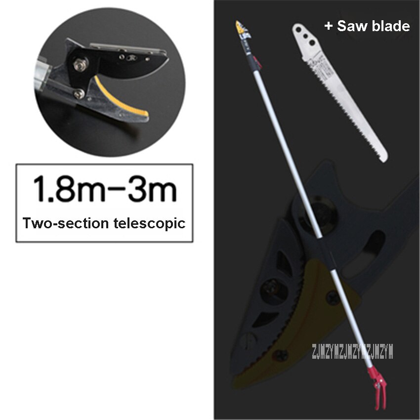 3 Meter Upgraded High-altitude Fruit Scissors Garden Telescopic Hedge Trimmer Fruit Tree Pruning Shears High Branch Pruning Tool: A