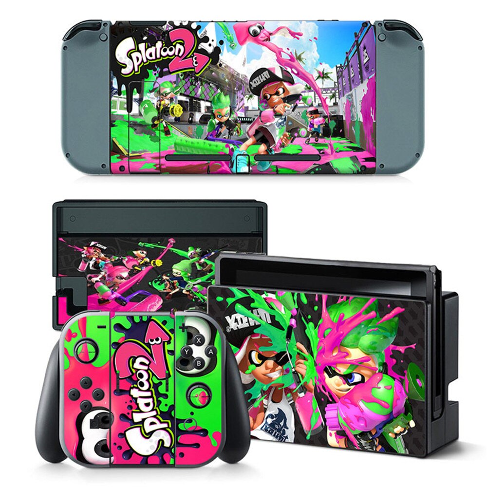 Factory supply directly grey camo skin stickers for Nintendo Switch console game decals: TN-switch-5345