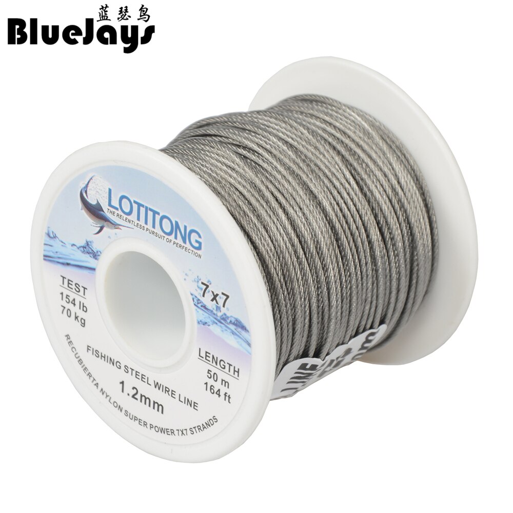 Super Power 70LB-368LB Vissen Staaldraad Lijn 7X7 Strengen Trace Coating Draad Leider Coating Jigging Draad Lood Vis jigging Lijn