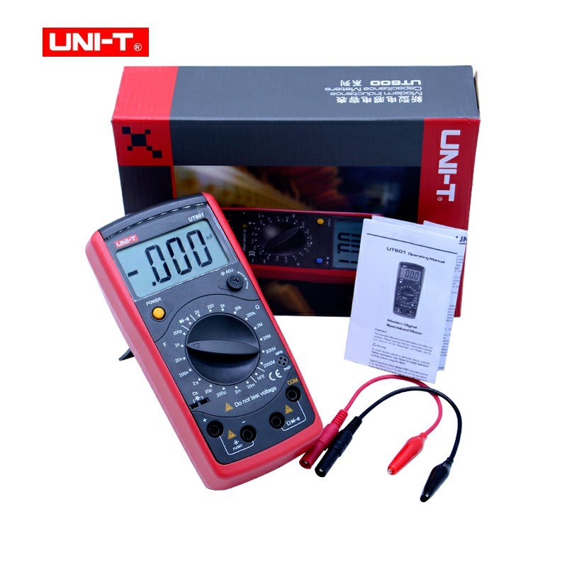 UNI-T UT601 Digital Capacitance Resistance tester 2000 count Ohmmeters Capacitor Resistor w/Diode & Continuity Buzzer