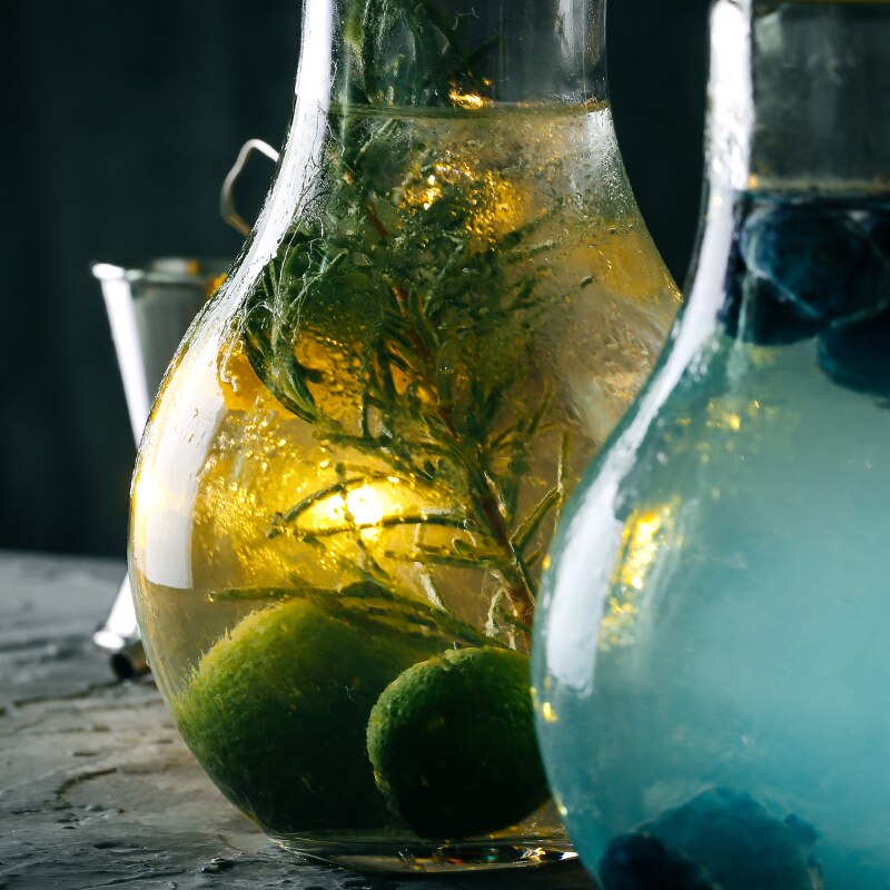 Forma de bombilla de luz creativa para cóctel, botella de vino portátil con Linda personalidad para Bar, Club, en casa