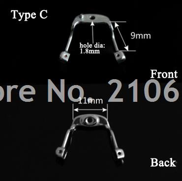 1pc Eyeglasses Nose Pads Arm Stainless Steel Nose Pad Holder Glasses Accessories: Type C