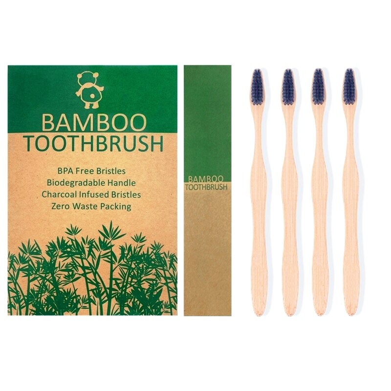 Nul Afval Reizen Tandenborstel Eco Vriendelijke Tandenborstel Natuurlijke Biologisch Afbreekbaar Bamboe Tandenborstels