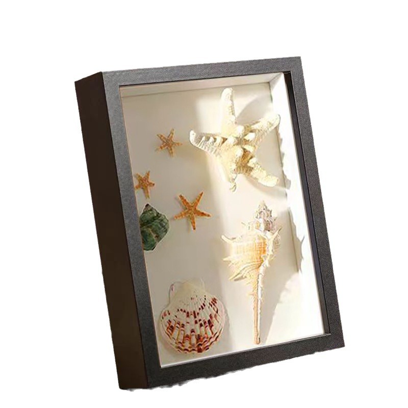 Cadre photo en bois bricolage nordique, boîte d'ombre, profondeur de 3cm, affichage, tridimensionnel, nous-mêmes