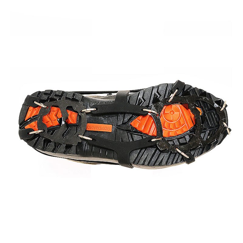1 Paar 18 Tanden Stijgijzers Non-Slip Ice Sneeuw Klimmen Anti-Slip Schoen Covers M/L Spike cleats Stijgijzers Anti-Slip Overschoenen
