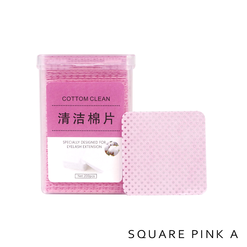 Toallitas de pegamento para pestañas sin pelusa, eliminador de esmalte de Gel de papel, limpieza del mes de la botella de pegamento, almohadillas de algodón, herramientas de limpieza de belleza, 200 Uds.: Gris
