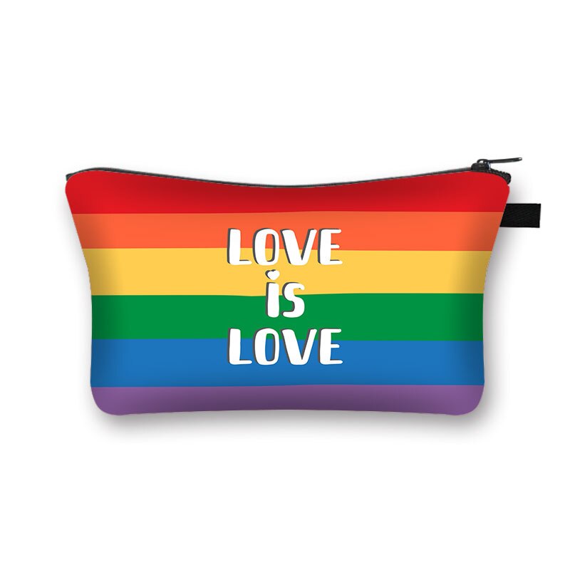 Bolsa de cosméticos do arco-íris lgbt, bolsa de maquiagem para mulheres gays: shzblgbt15