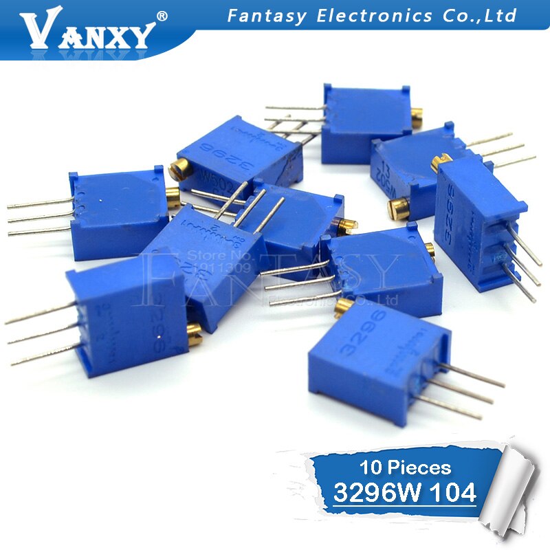 10pcs 3296W-1-104LF 3296W 100K ohm 104 3296W-1-104 3296W-104 W104 Trimpot Trimmer Potentiometer