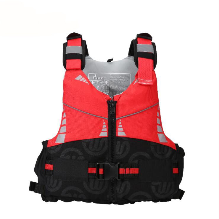 Chaleco salvavidas para adultos, trajes de baño para surfear, salvavidas, vamps, rafting, barcos, salvavidas: Rojo / S