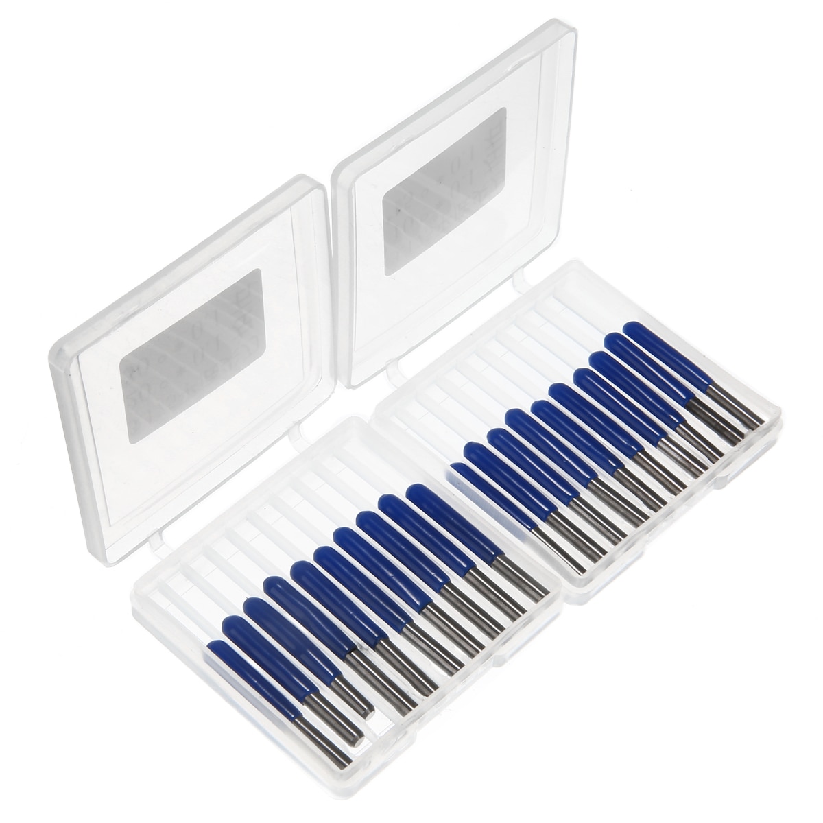 20pcs Carbide PCB Engraving Bits 3.175mm CNC Router Bit 10/15/20/30 Degree Milling Cutter Tools